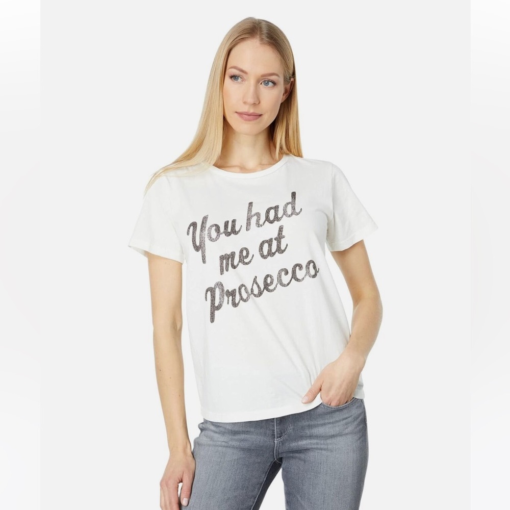 Retro Brand Vintage White You Had Me At Prosecco Women T Shirt - Size XL
